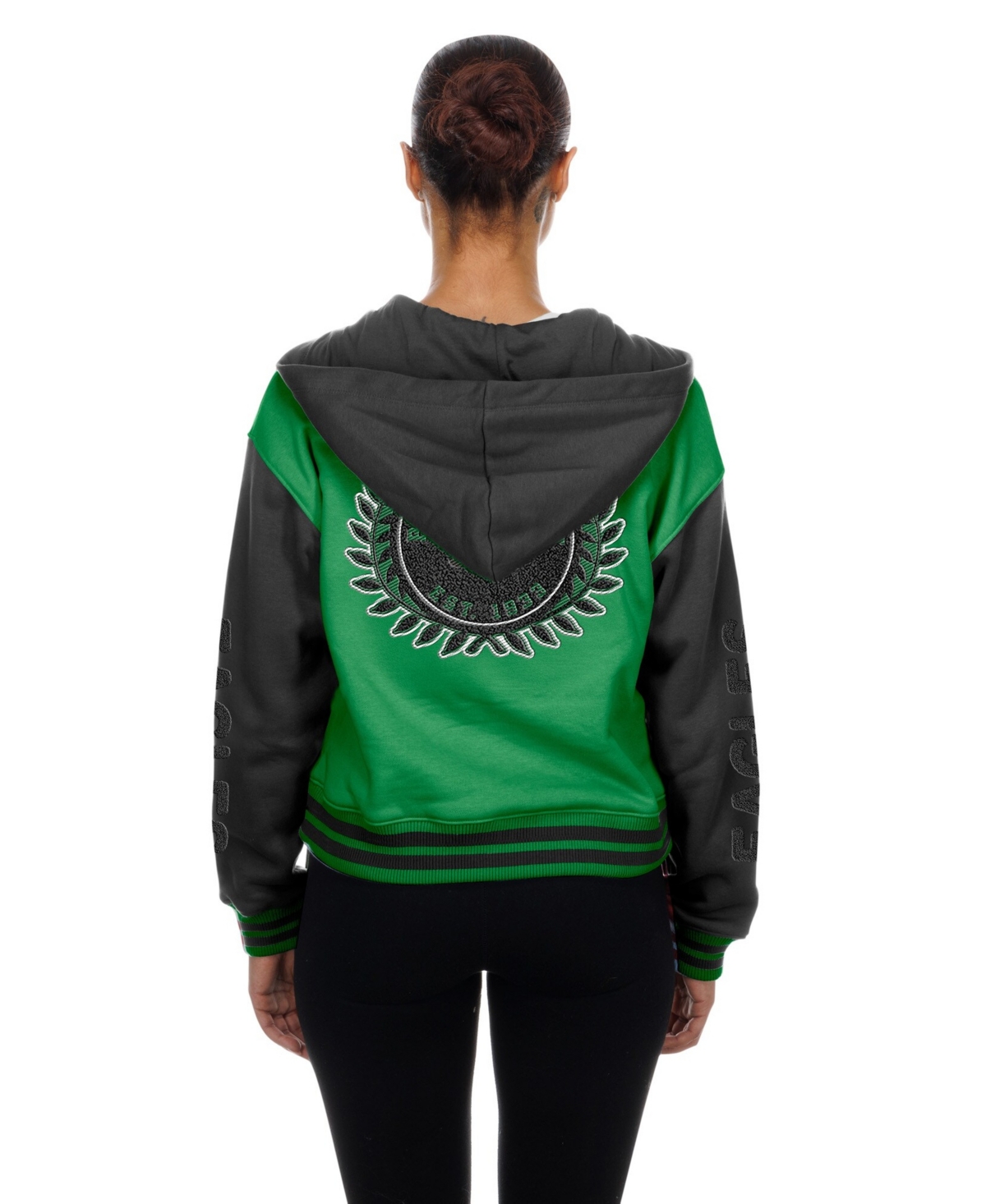 New Era Women's Kelly Green Philadelphia Eagles Throwback Full-Snap Hooded Jacket