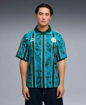 Men's Turquoise Manchester City King Retro Fashion Jersey