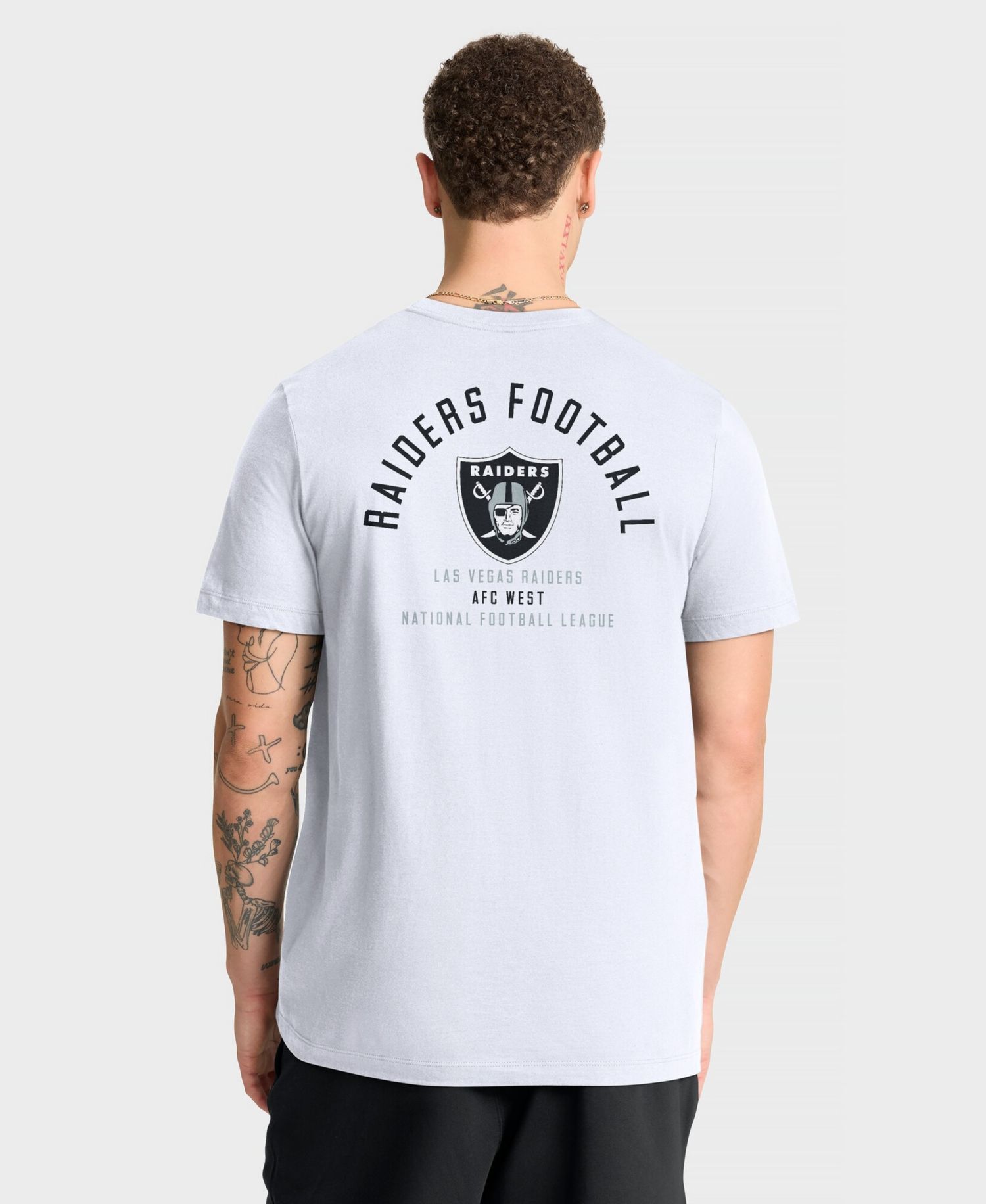 Men's White Las Vegas Raiders Split Logo T-Shirt