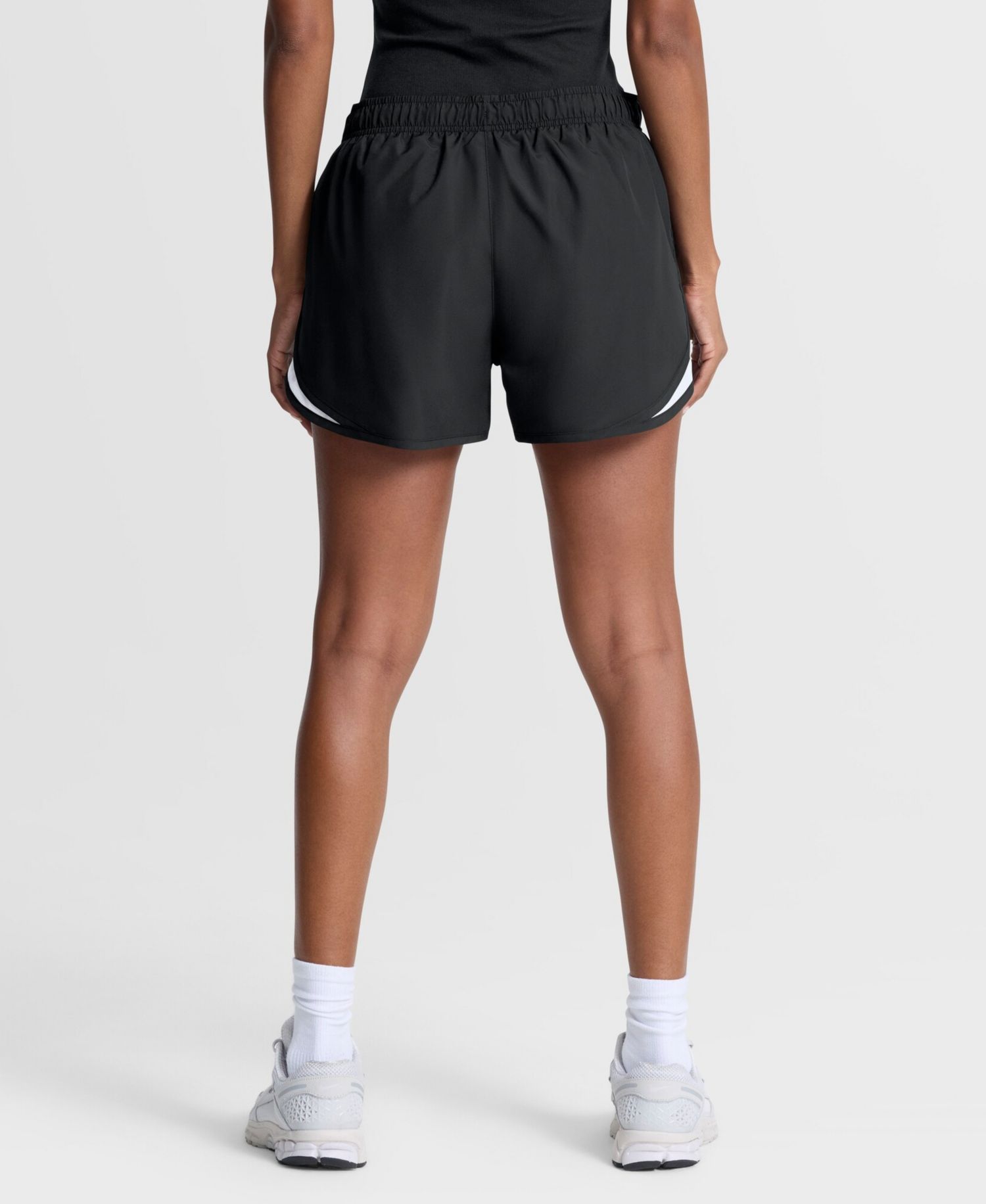 Women's Black Miami Dolphins Tempo Mid-Rise Dri-FIT Shorts