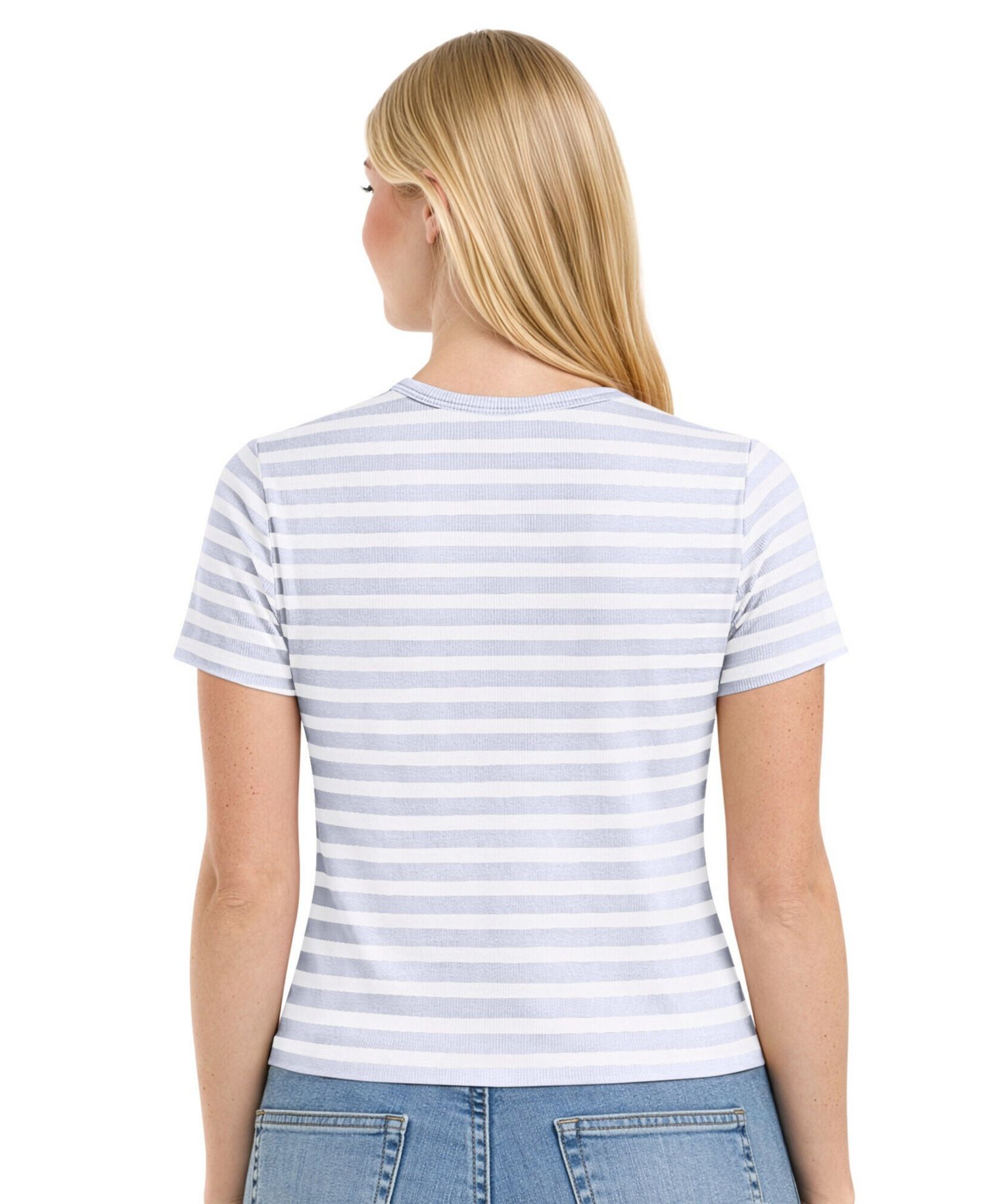 Women's Pastel Blue Dallas Cowboys Pastels Striped T-Shirt