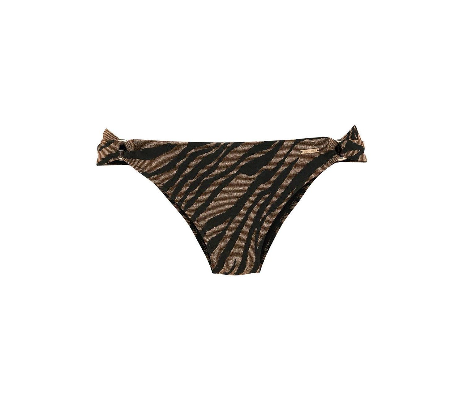 Women's Animal Print O-Ring Bikini - Low-Rise Swim Bottom
