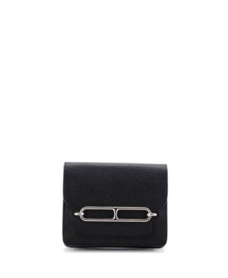 Pre-Owned Hermes Roulis Slim Wallet Chevre Mysore