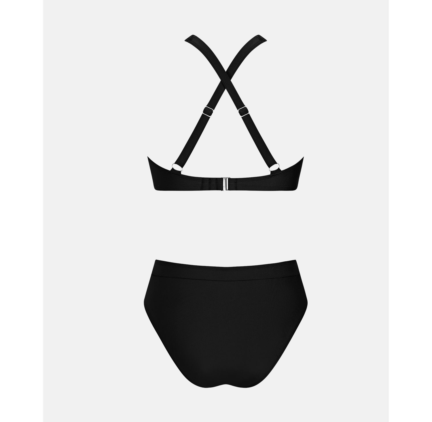 Women's Gentle Hollow Out Halter High-Waist Bikini Set