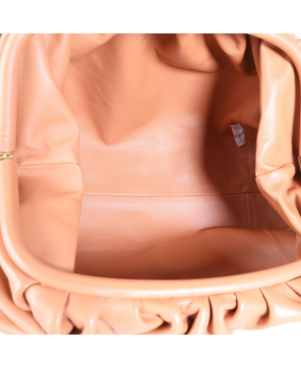 Pre-Owned Bottega Veneta Tan Calfskin Leather Pouch