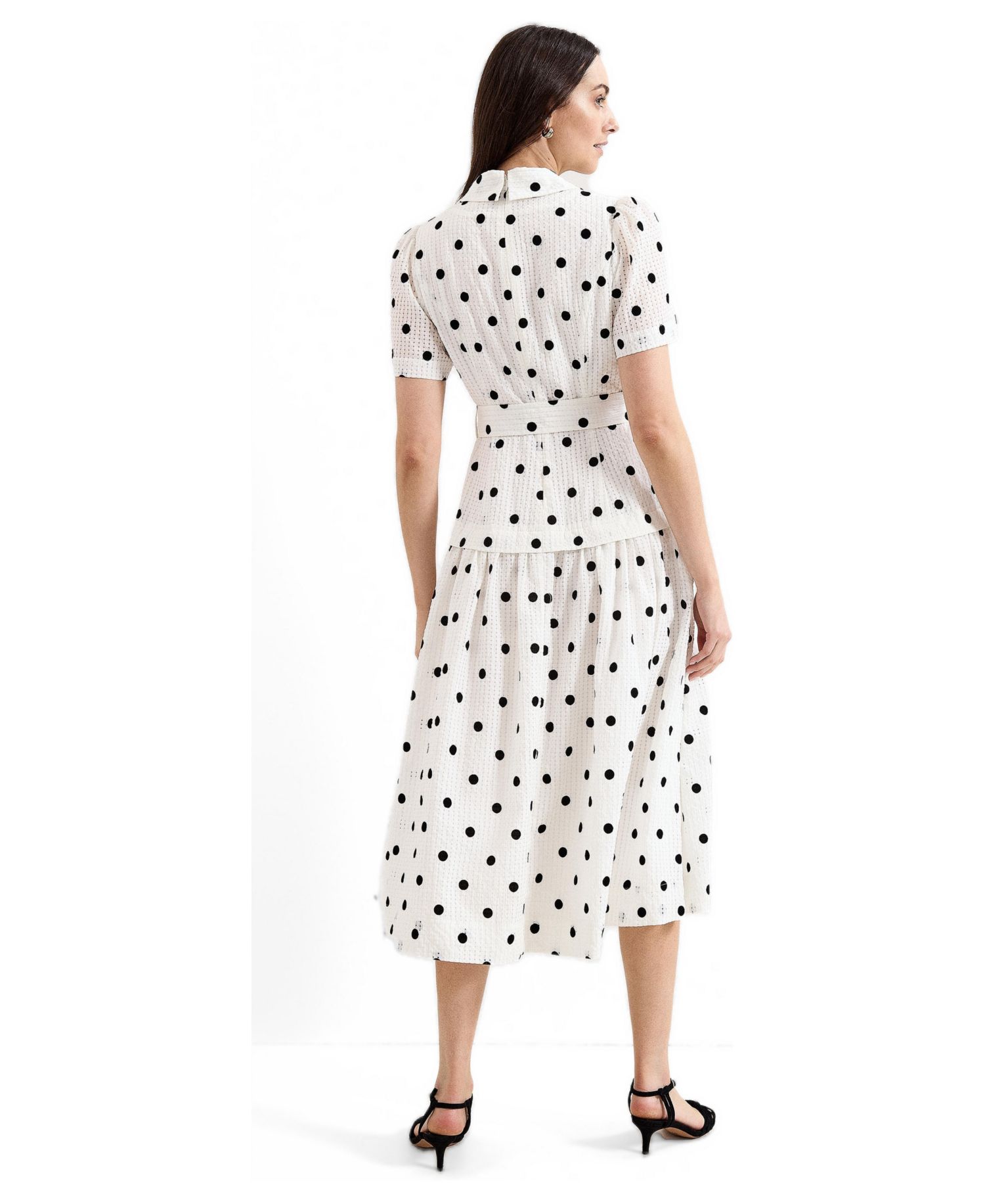 Women's Adele Polka-Dot A-Line Midi Dress