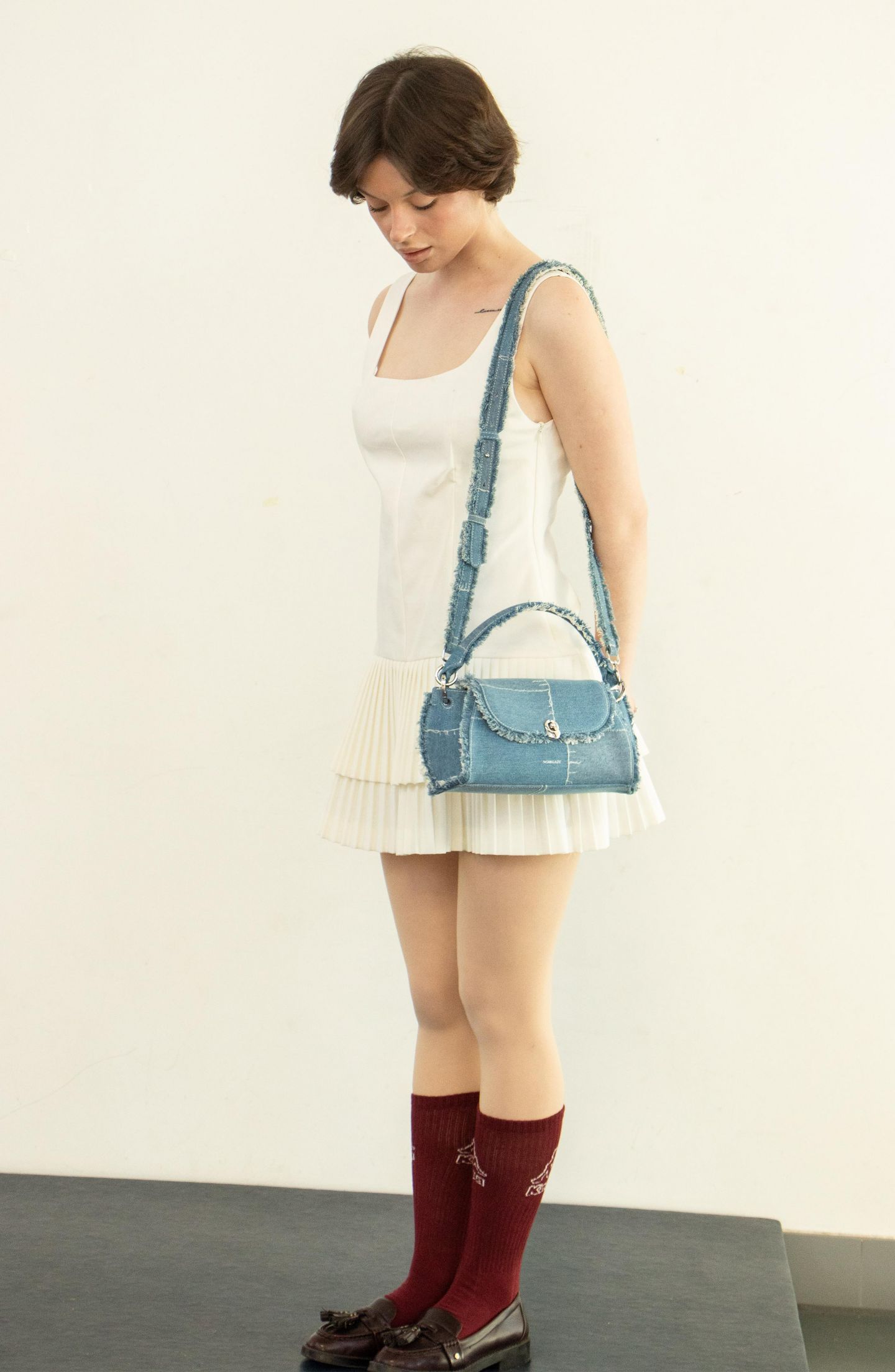 Женская сумка Noirgaze Scallop in Denim, цвет: Джинсовый — фото 6