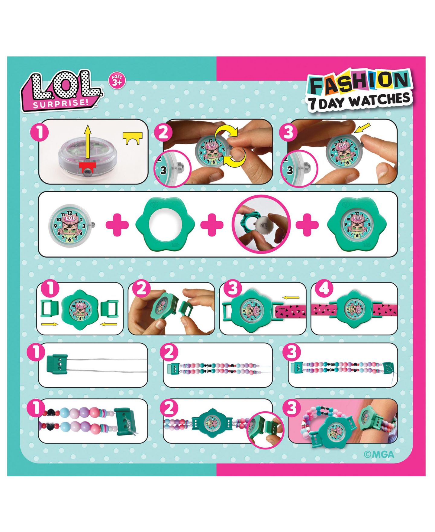 Детские часы LOL Surprise: 7 Day Fashion Watches — фото 5