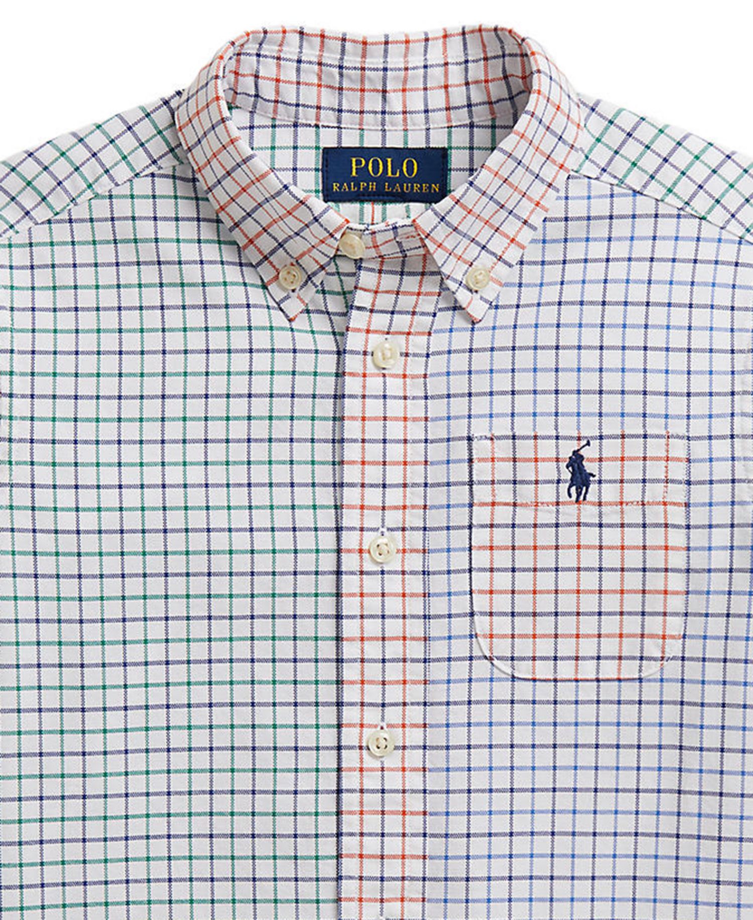 Boys' 2T-7 Tattersall Cotton Oxford Shirt