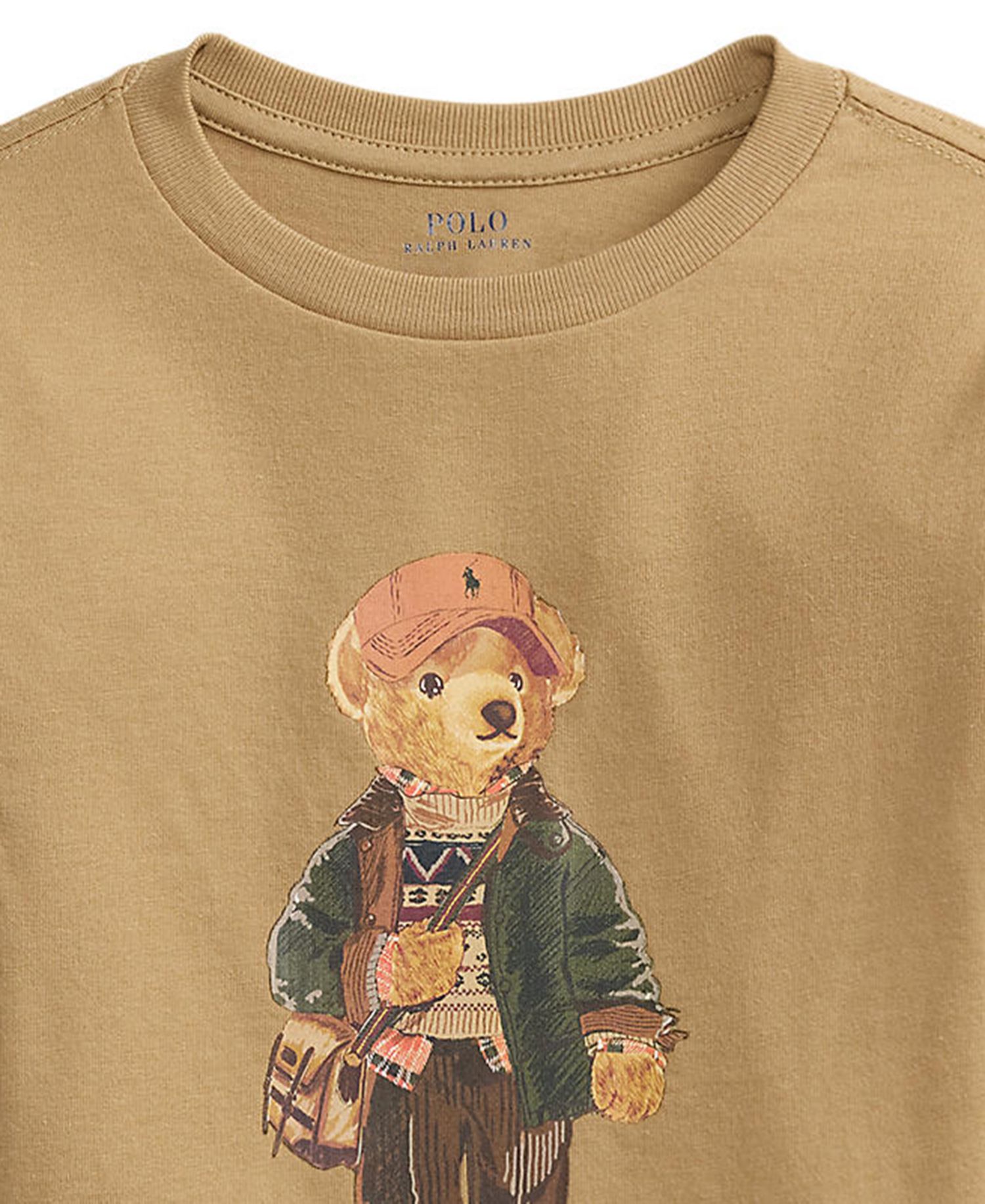 Boys' 2T-7 Polo Bear Cotton Long-Sleeve T-Shirt