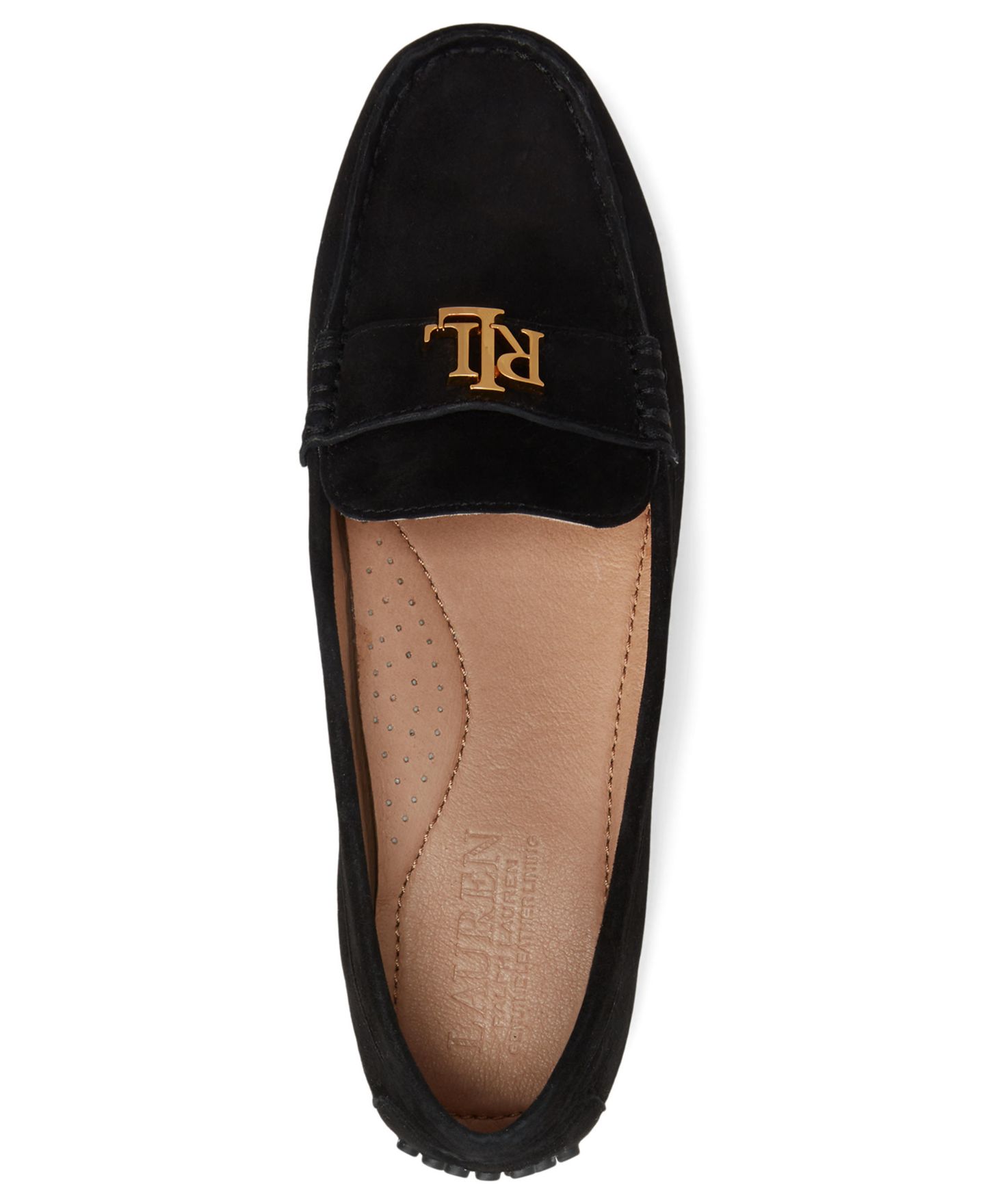Женские туфли Lauren Ralph Lauren Barnsbury Round Toe, цвет: Чёрный замшевый — фото 4