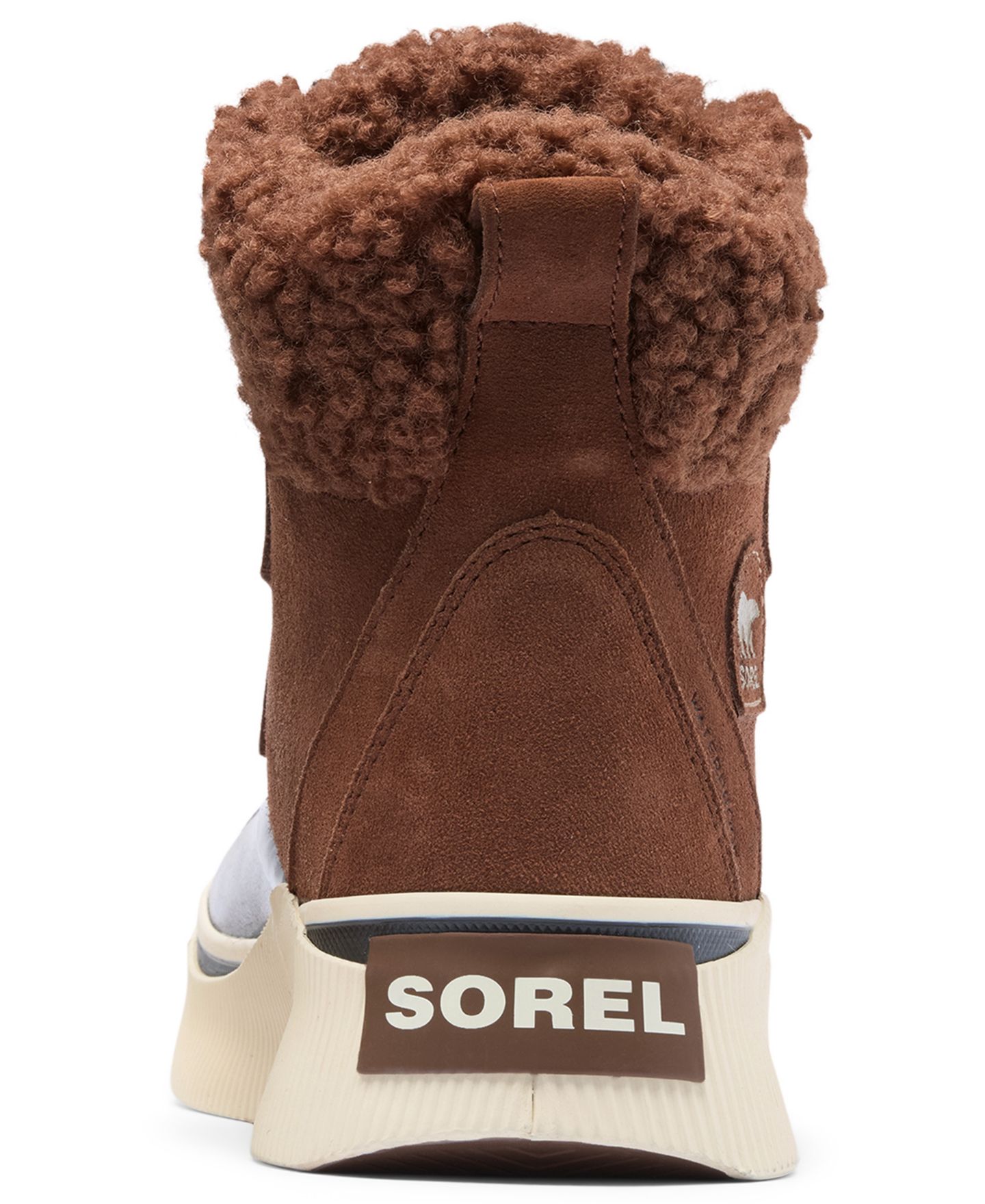 Женские ботинки Sorel Out N About IV Chillz Waterproof Lace-Up Booties, цвет: Каштаново-рыжий / Чёрный — фото 3