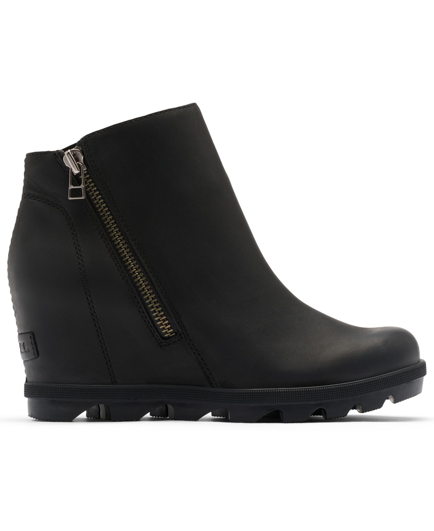 Женские ботинки Sorel Joan Rhapsody Zipper Wedge Booties, цвет: Чёрный — фото 2