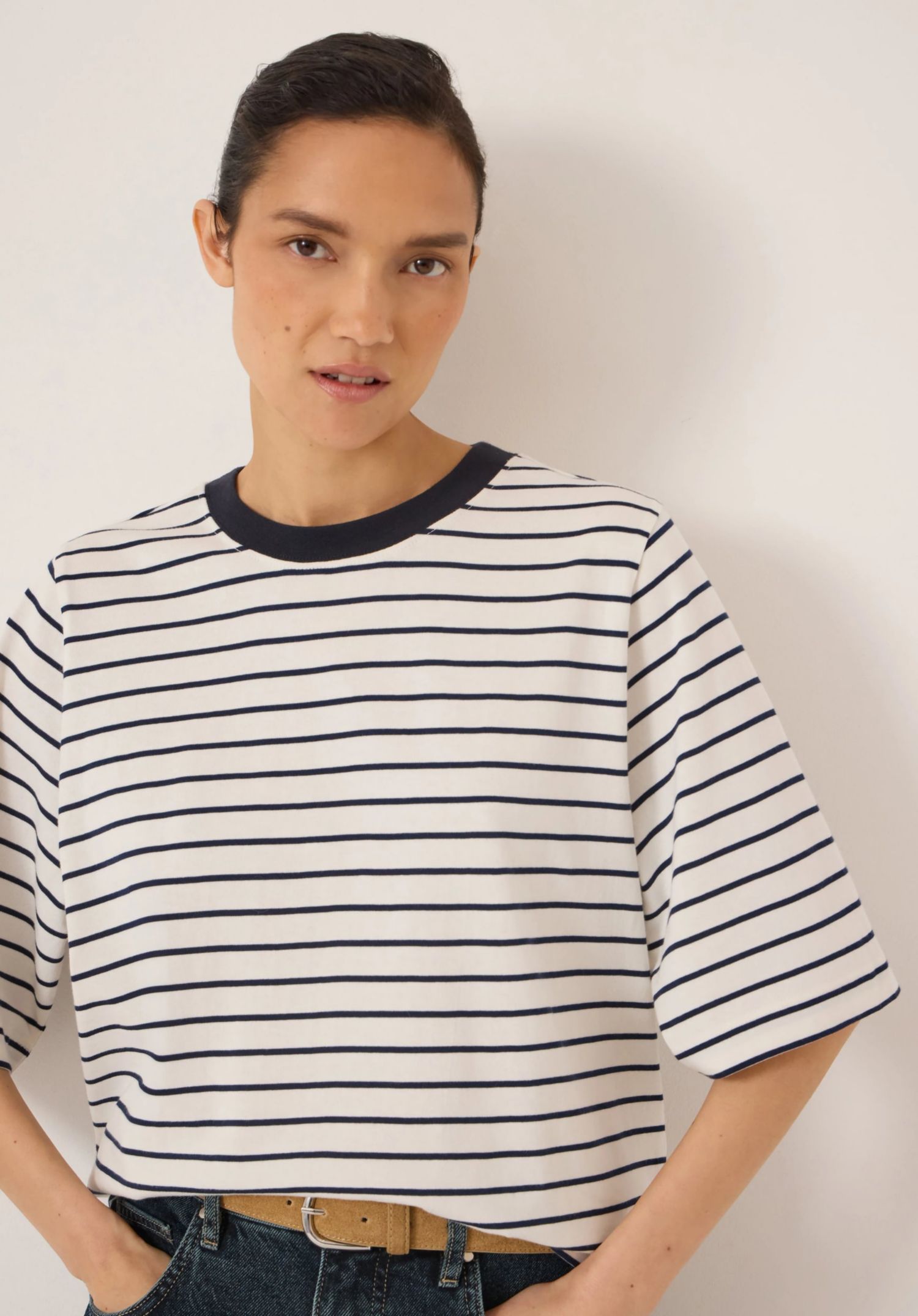Women's Romina Cotton Stripe T-shirt