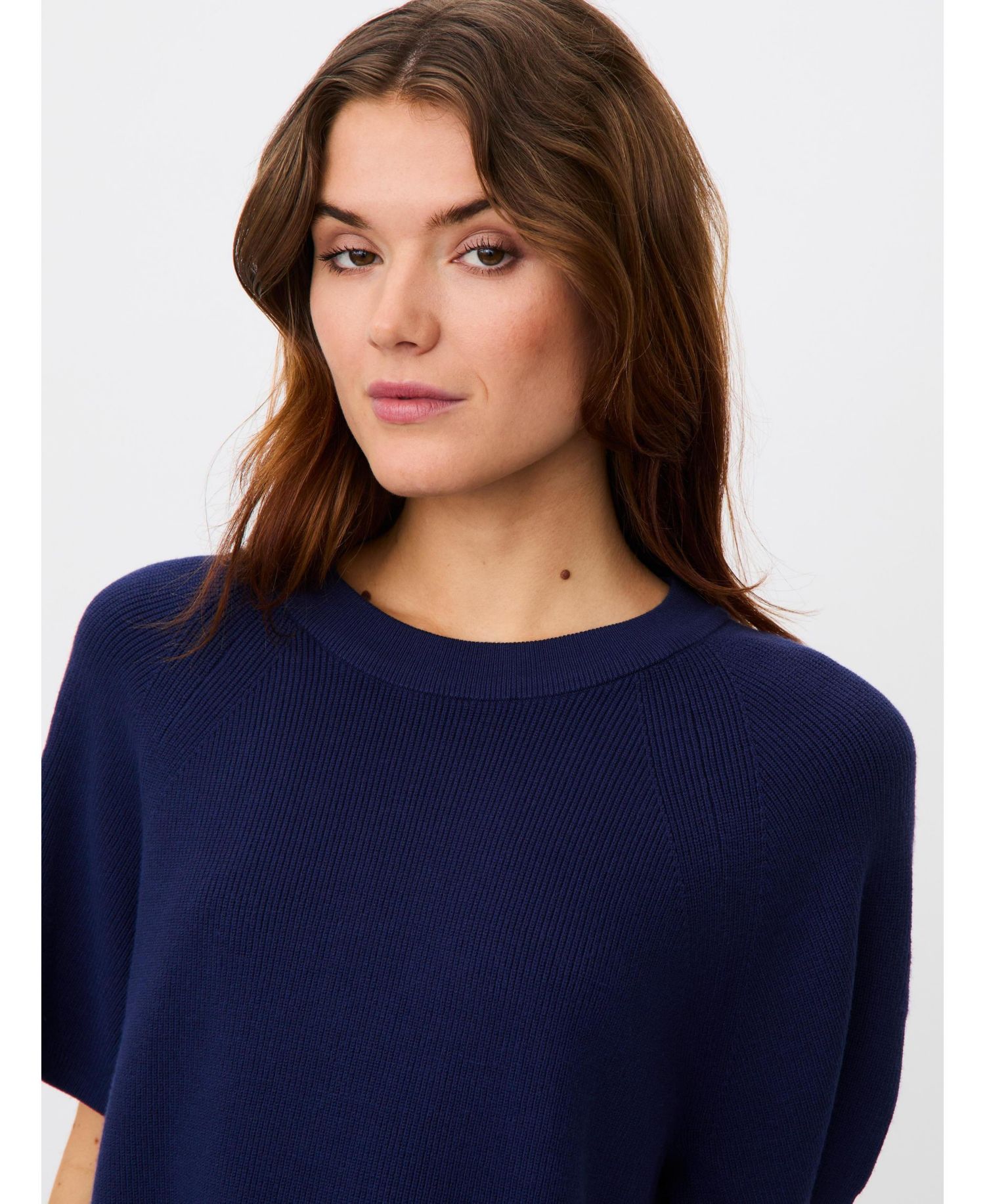 Women's MaFokimia Short-Sleeve Crewneck Pullover Knit Blouse