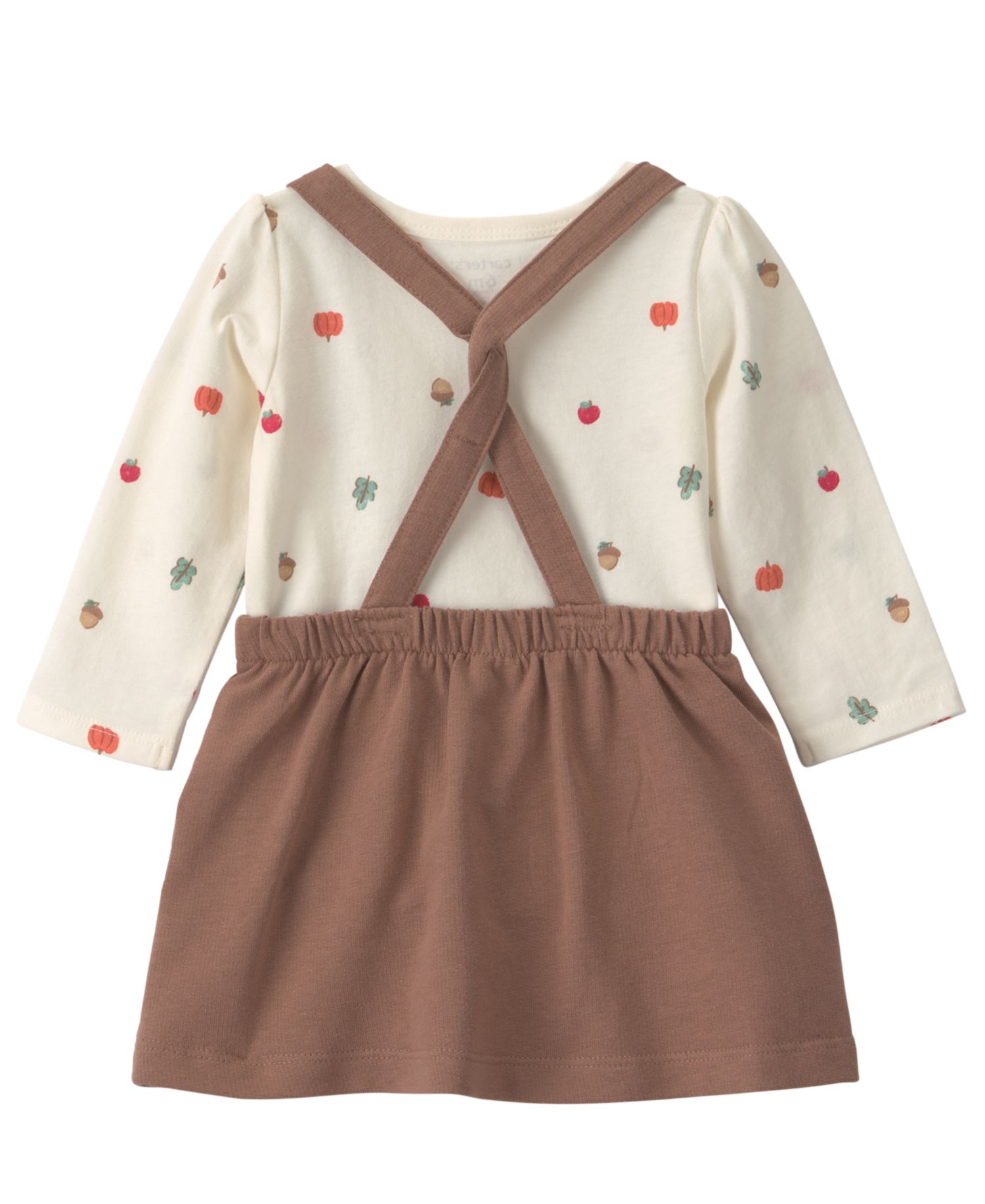 Baby Girls' Thanksgiving Crewneck Top, Sleeveless Dress and Headwrap, 3-Piece Set