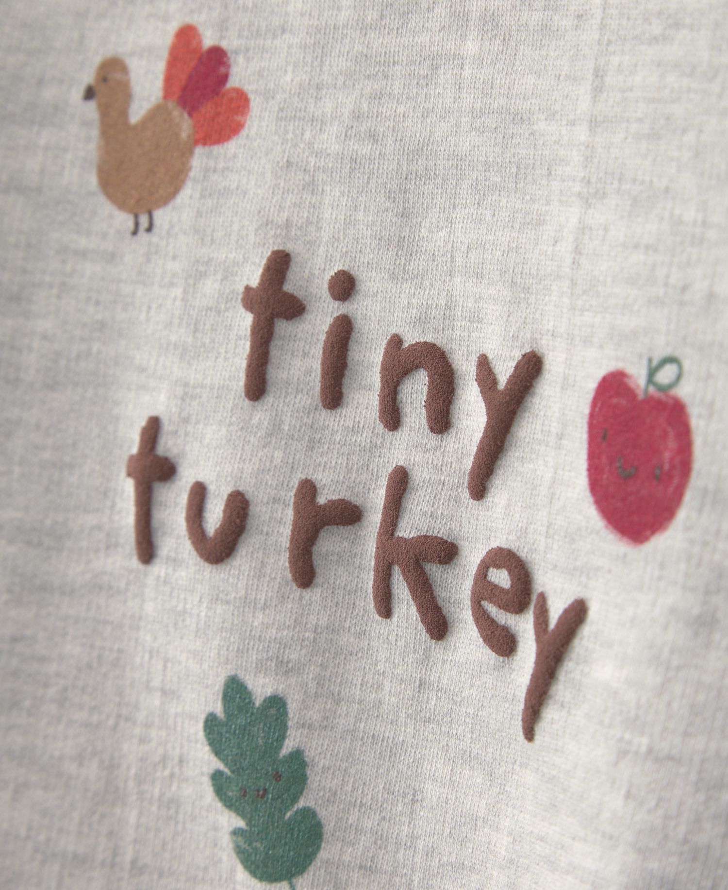 Baby Boys' and Girls' Tiny Turkey French Terry Top and Pants, 2-Piece Set