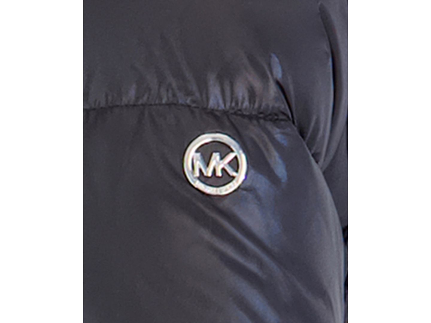Куртка Michael Kors Belted Stadium Length MK Logo Long-Sleeve Jacket для девочек-малышей, цвет: Чёрный — фото 5