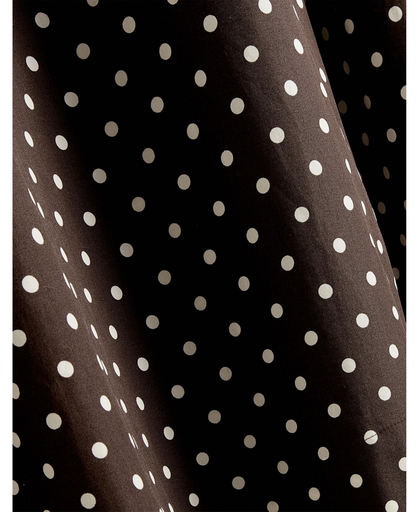 Женская юбка Hobbs London Antonella Polka-Dot A-Line Midi, цвет: Brownivory — фото 6
