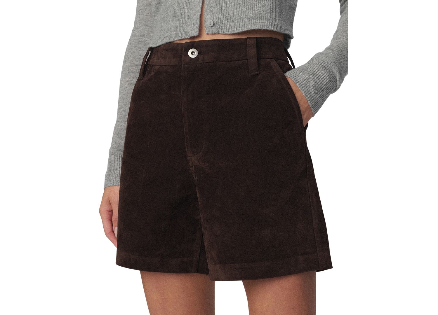 Women's High-Waisted Faux-Suede Harlowe Shorts