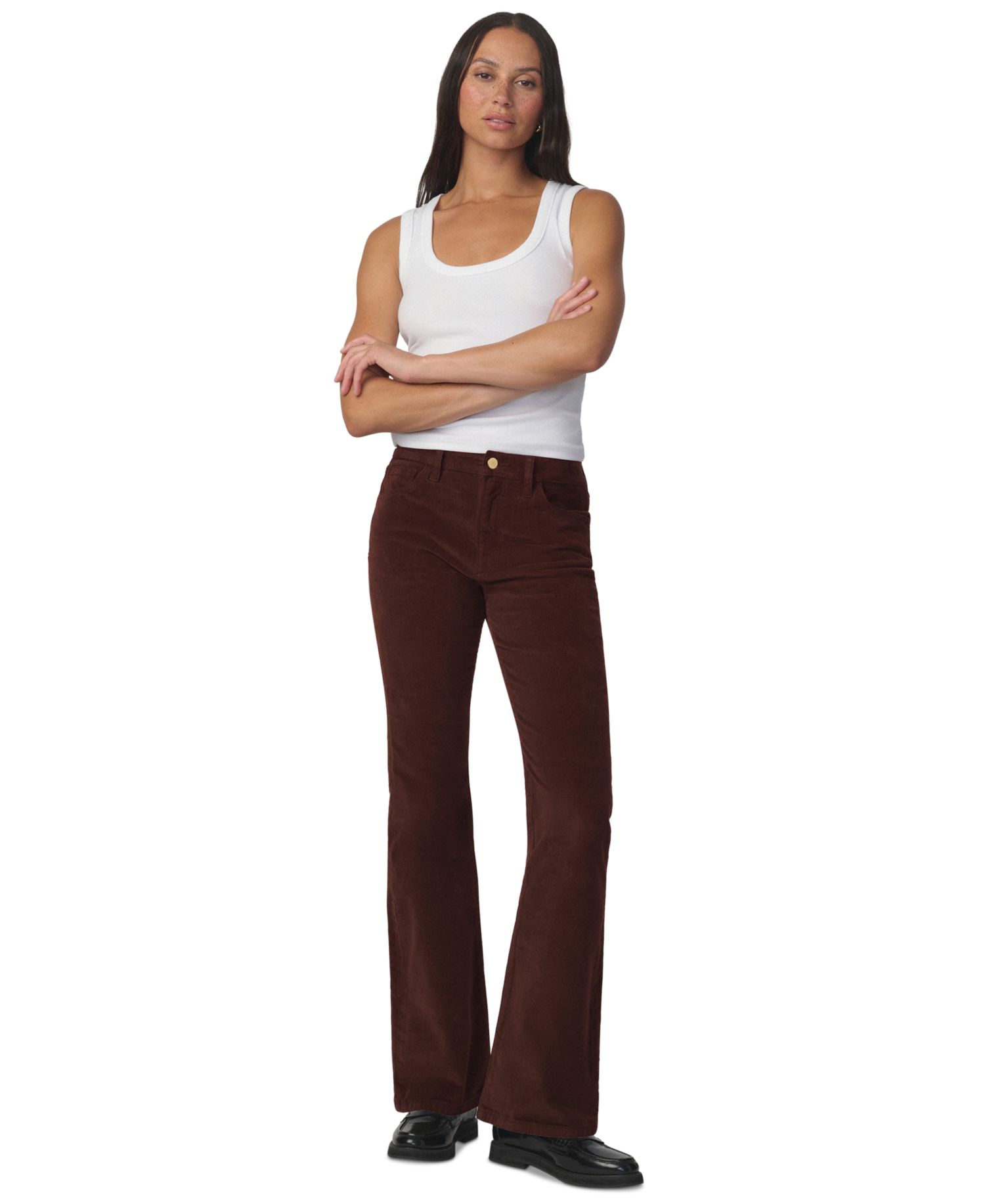 Women's Inez Corduroy Flare Mid-Rise Pants