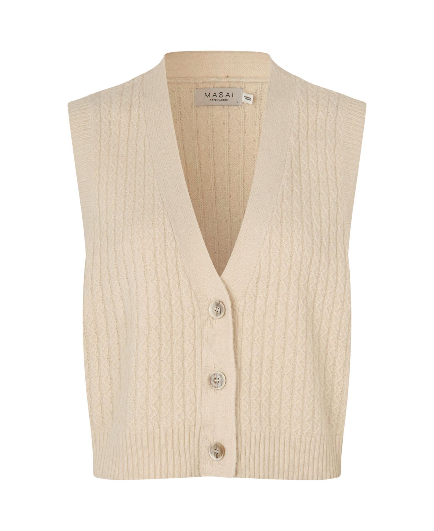 Women's MaLaney Cable-Knit V-Neck Cotton-Blend Sweater Vest