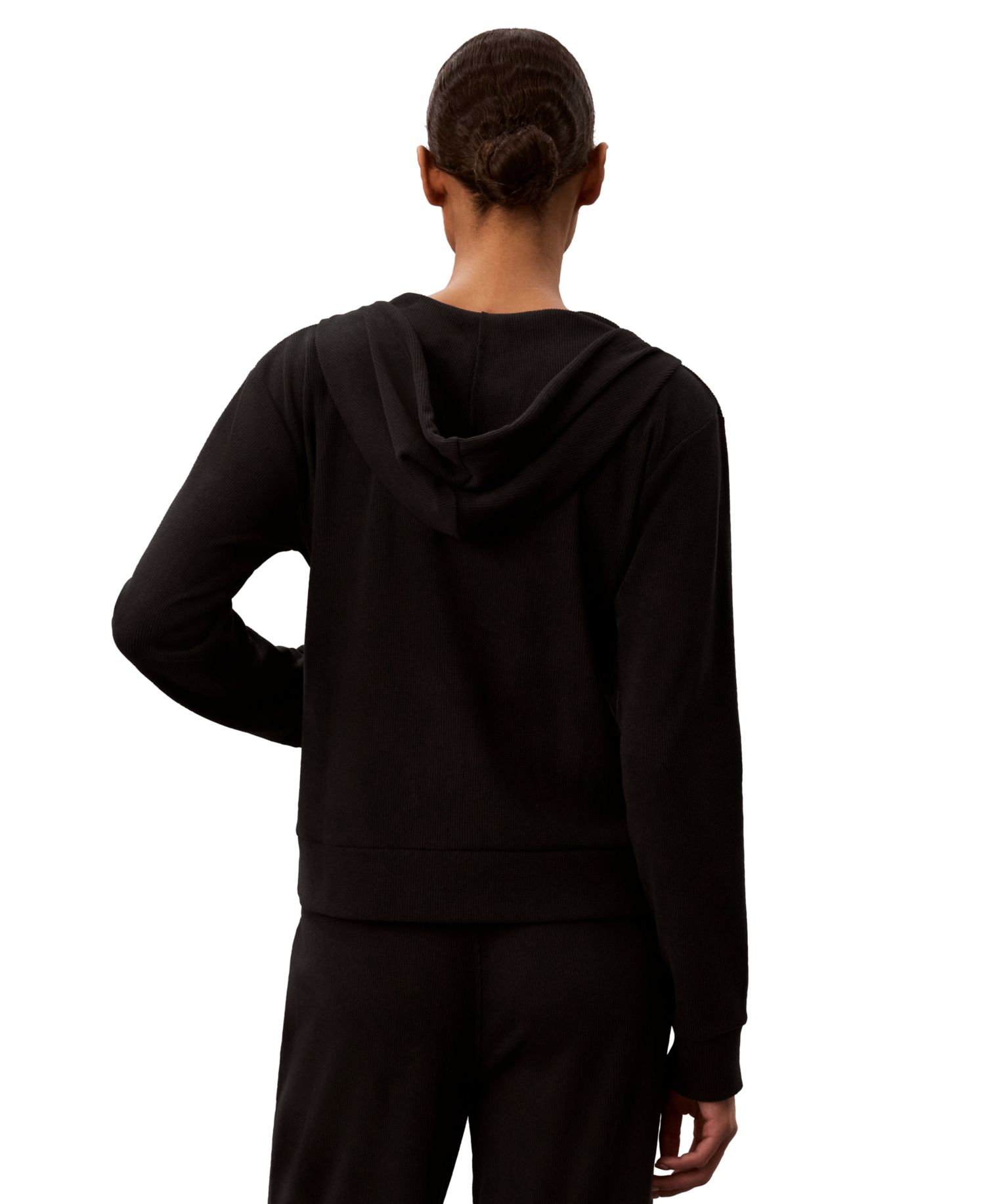 Women's Loose-Fit Icon Sport Waffle Full-Zip Hoodie