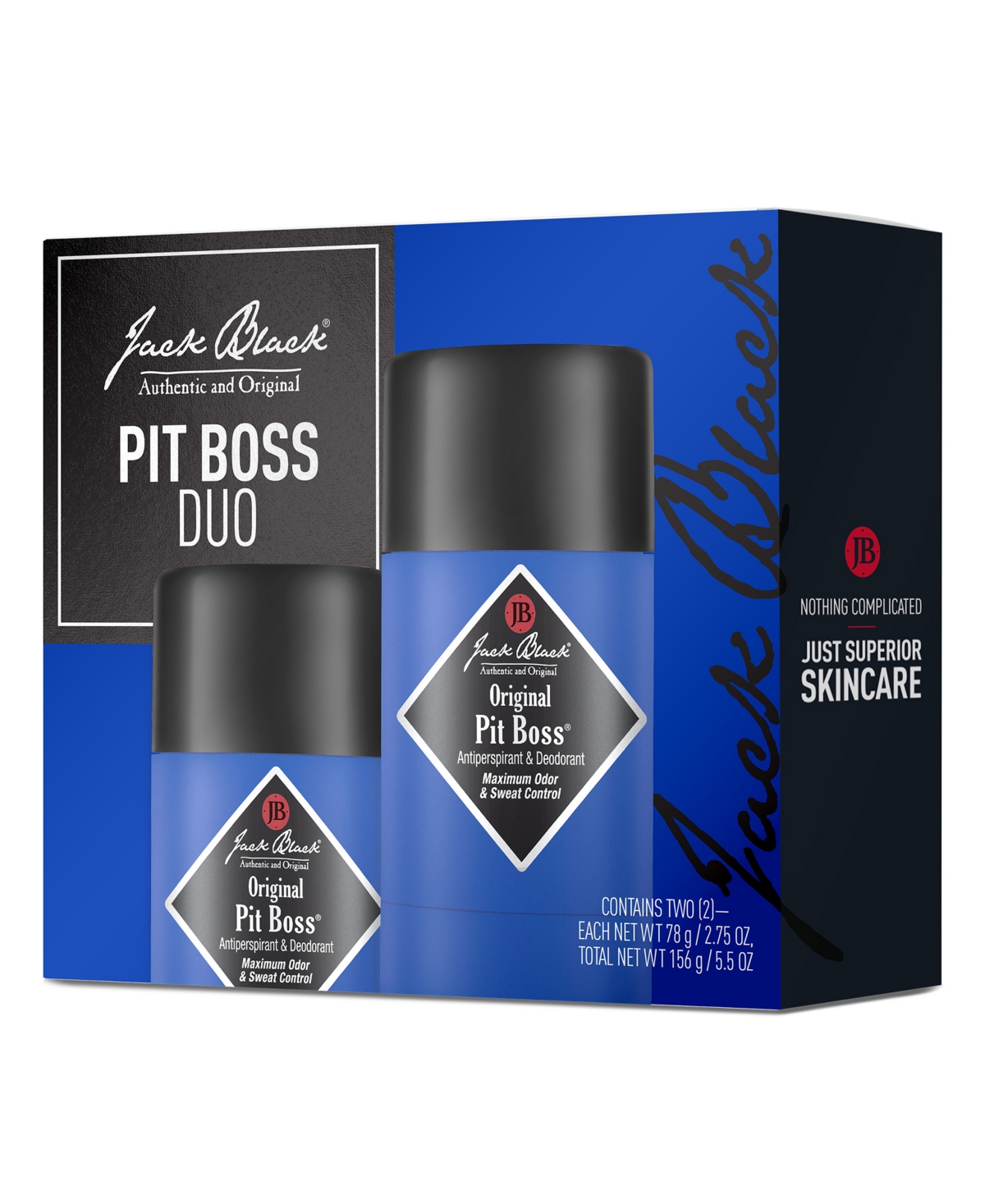 Jack Black Pit Boss Deodorant Stick Gift Set, 2-Pack