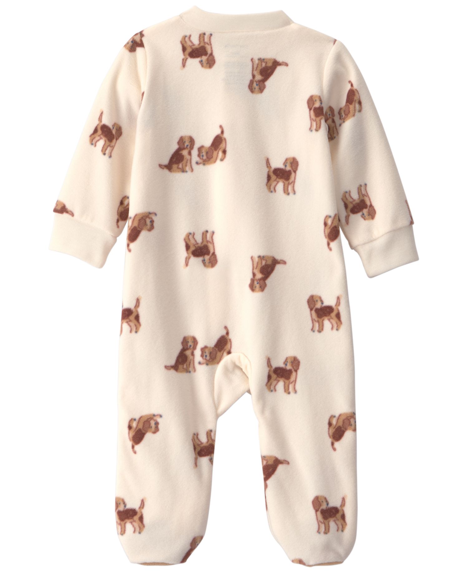 Baby Boys' Dog Fleece 2-Way Zip Sleep & Play