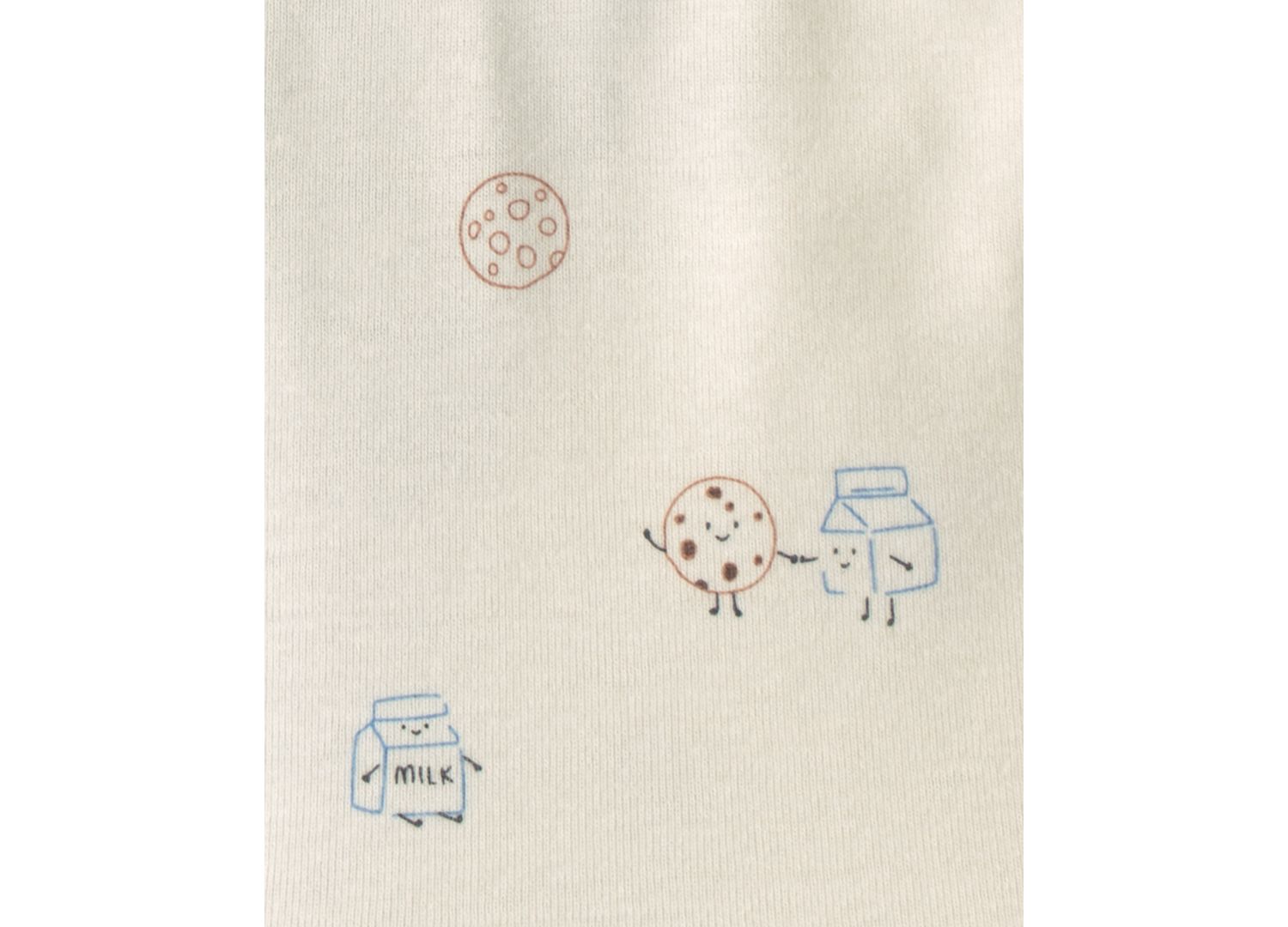 Baby Boys' Milk & Cookies Round Neck Bodysuits, 4-Pack