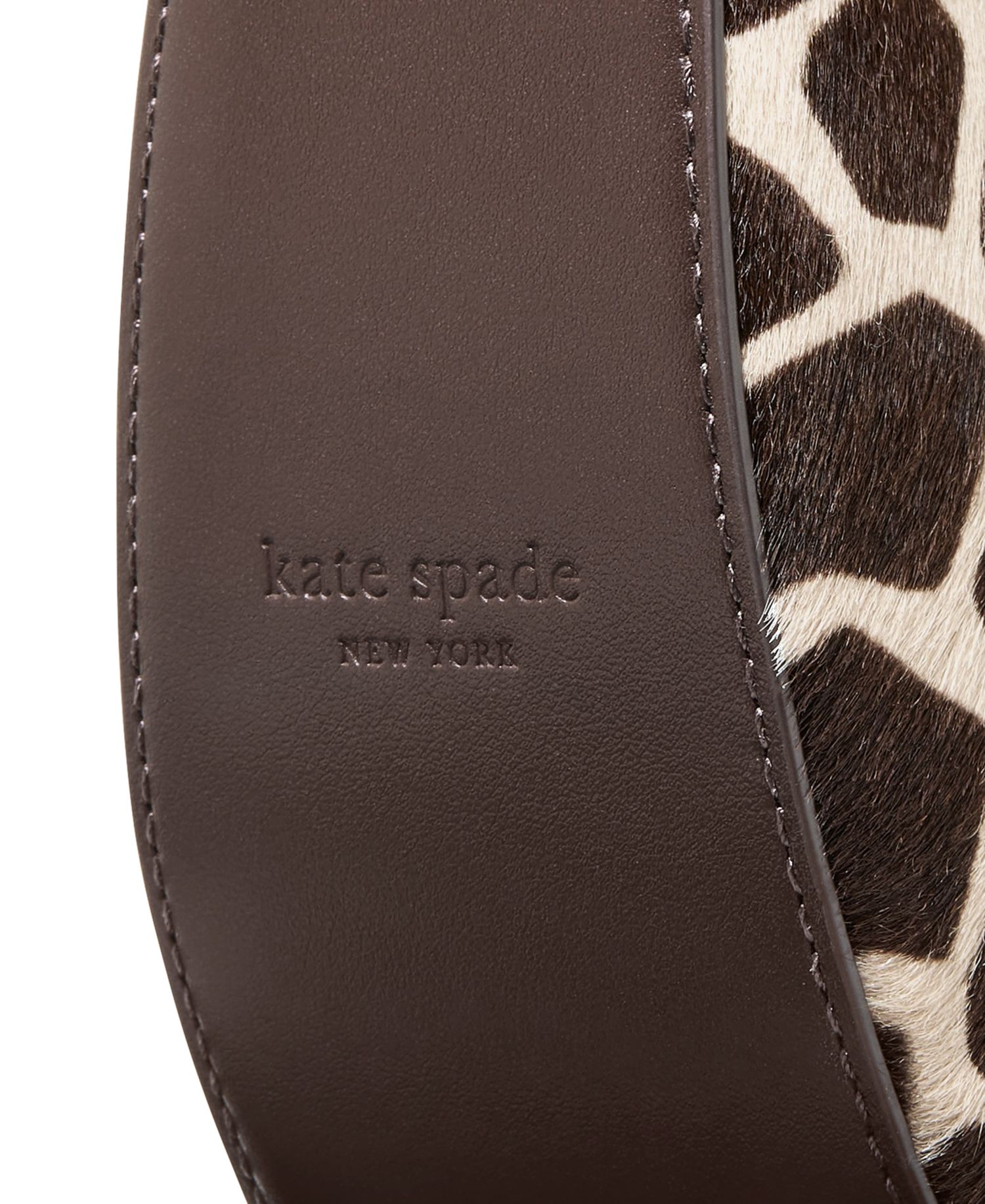 Duo Small Giraffe Print Calf Hair Crossbody Bag