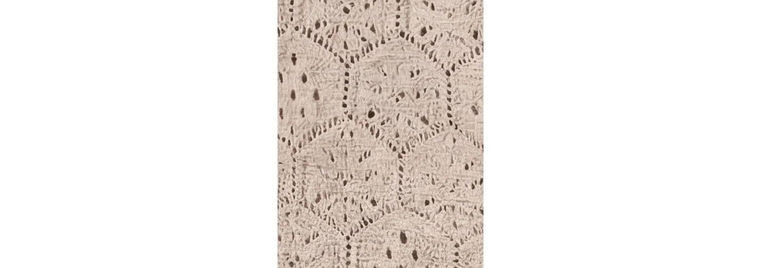 Women's Crochet Cropped Cotton Long-Sleeve Cardigan