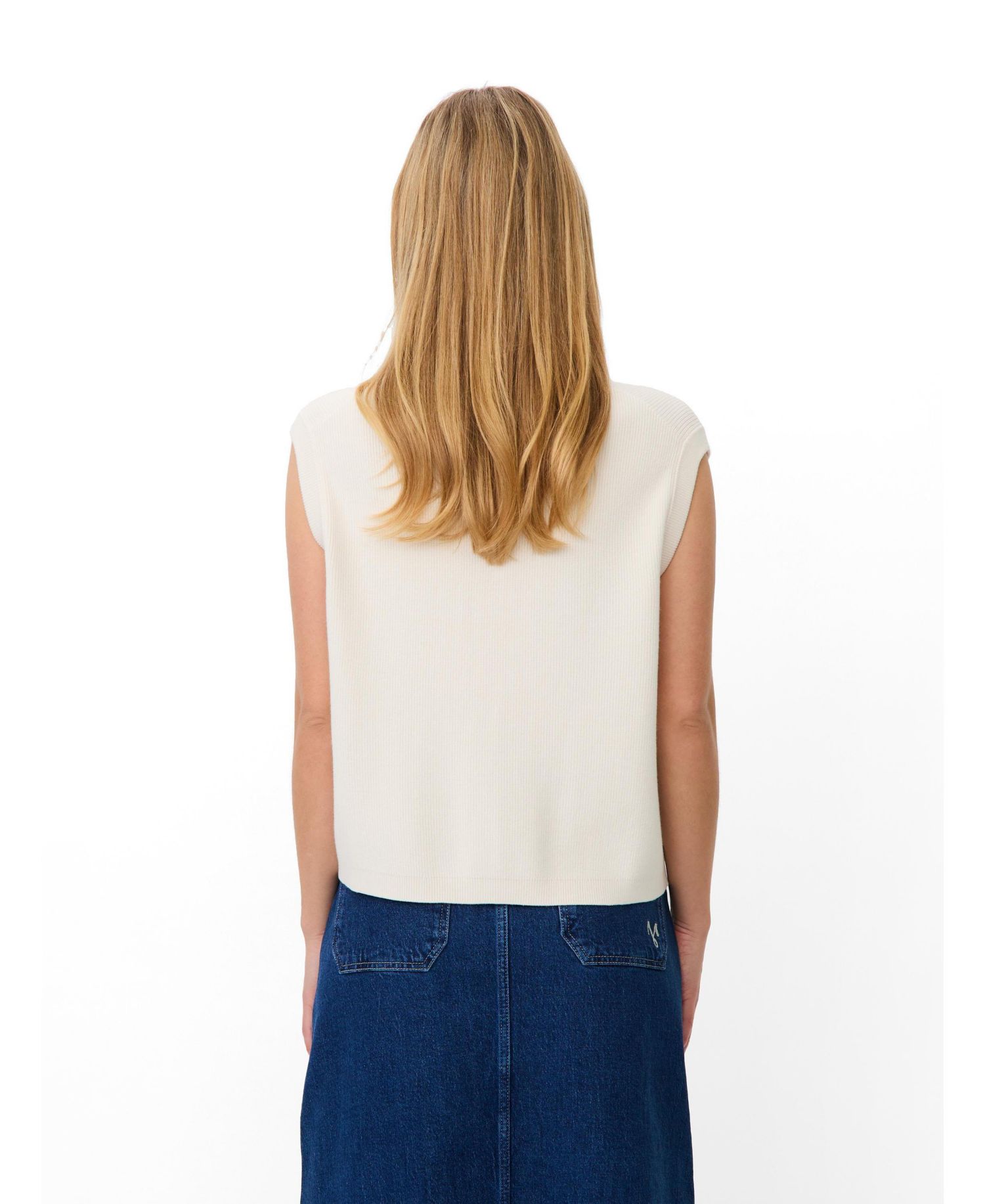 Women's MaLossan Button-Front Crew Neck Knit Vest