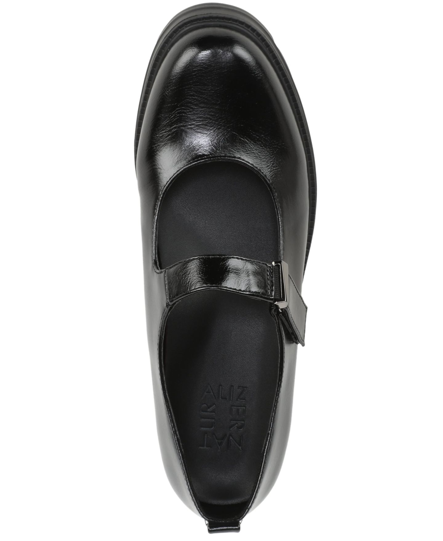 Женские туфли Naturalizer Lea Block Heel Mary Jane Pumps, цвет: Чёрная искусственная кожа — фото 4