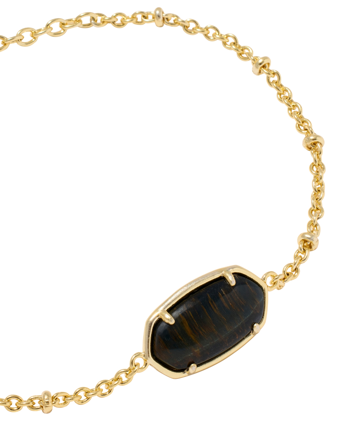 Kendra Scott 14k Gold-Plated Tiger Striped Elaina Delicate Chain Bracelet