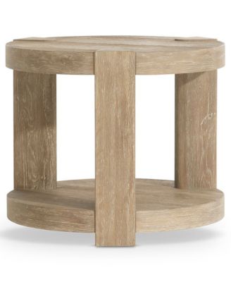 Tribeca 26" Wood Round Side Table