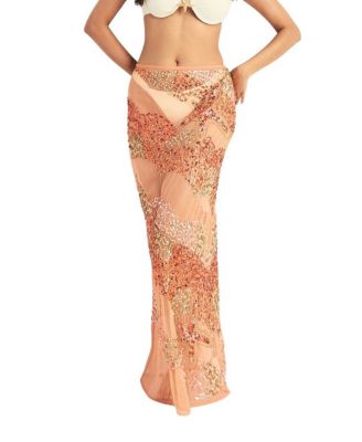 Women's Starfish Wave Beaded Maxi Beach Skirt