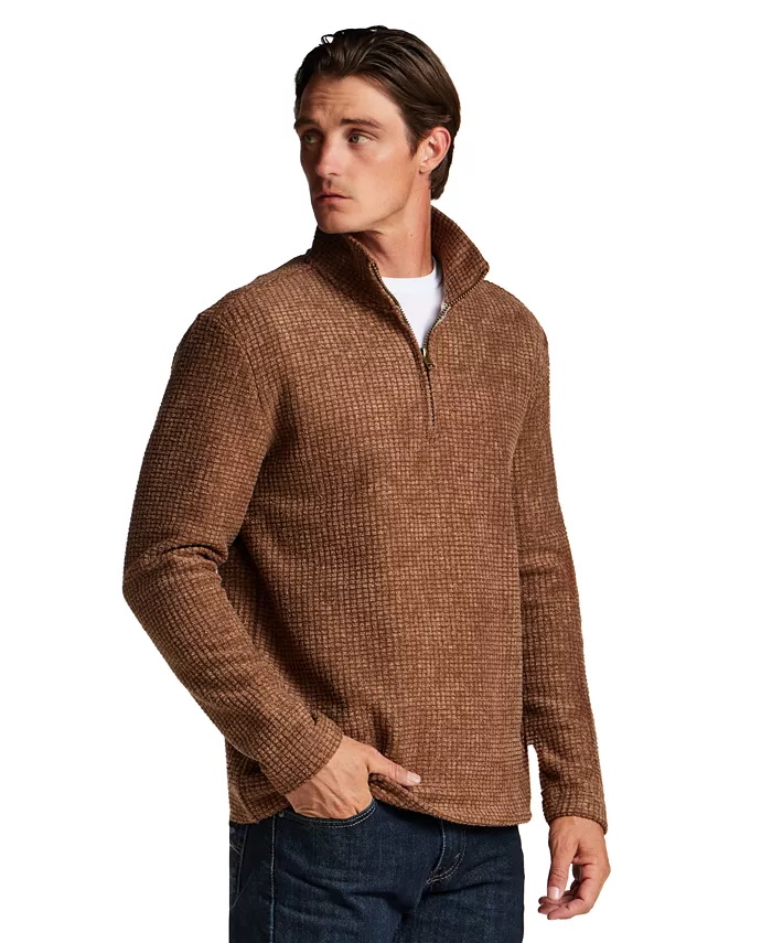 Men's Terry Grid Fleece Quarter-Zip Sweater - thumbnail 8