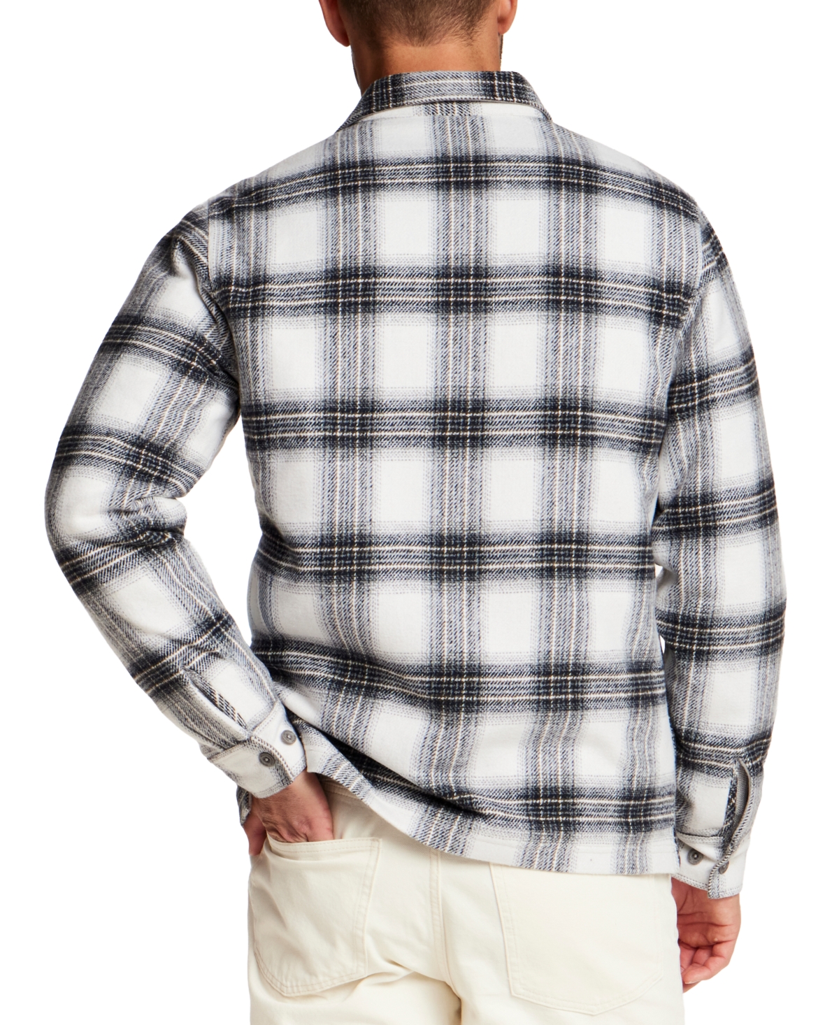 Weatherproof Vintage Men's Faux Wool Lined Shirt Jacket