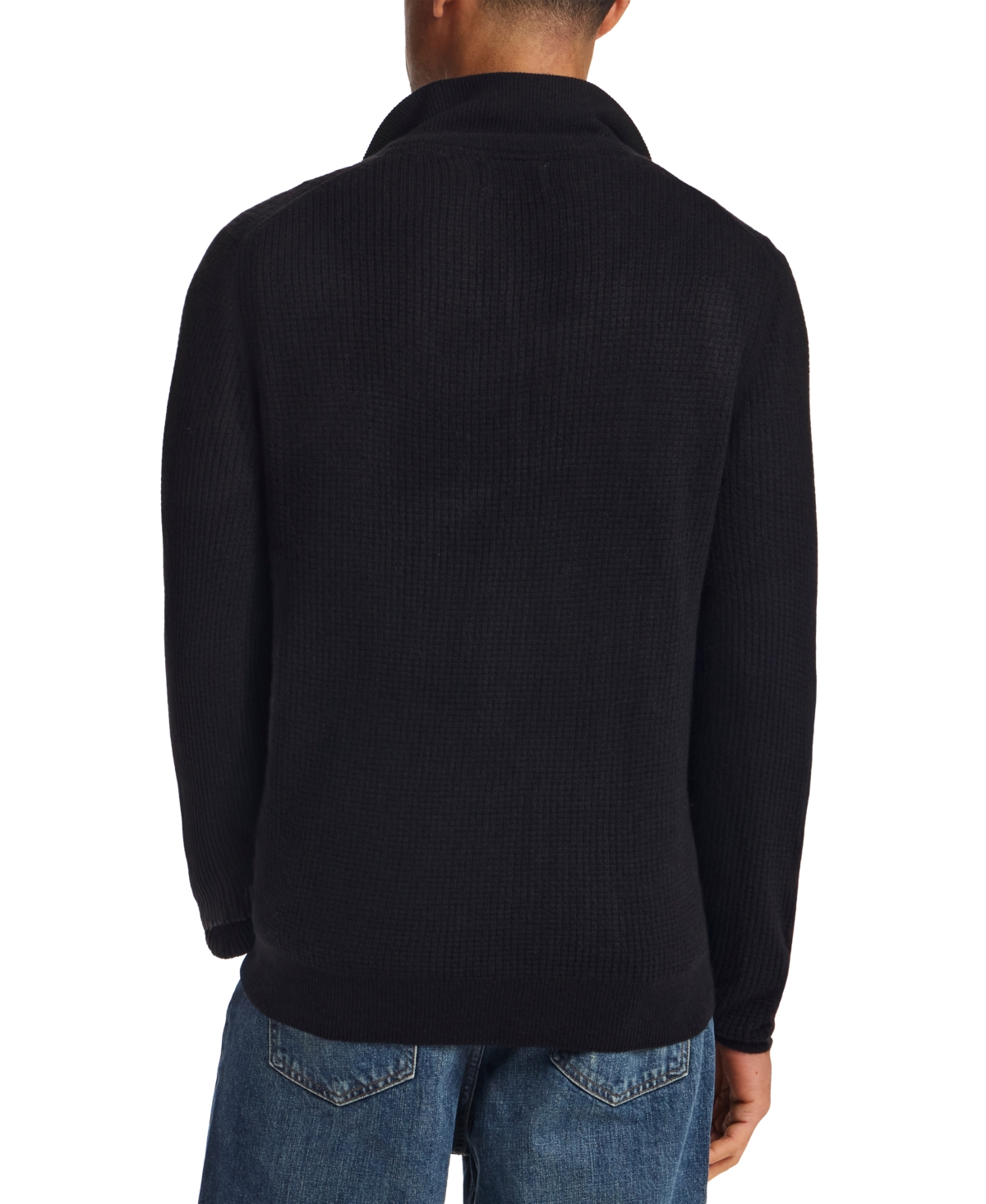 Weatherproof Vintage Men's Soft Touch All Over Texture Quarter-Zip Sweater
