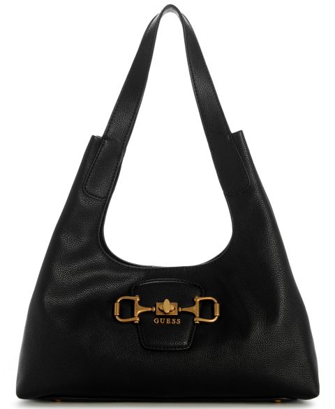 Женская сумка GUESS Sunset Medium Hobo Handbag, цвет: Чёрный