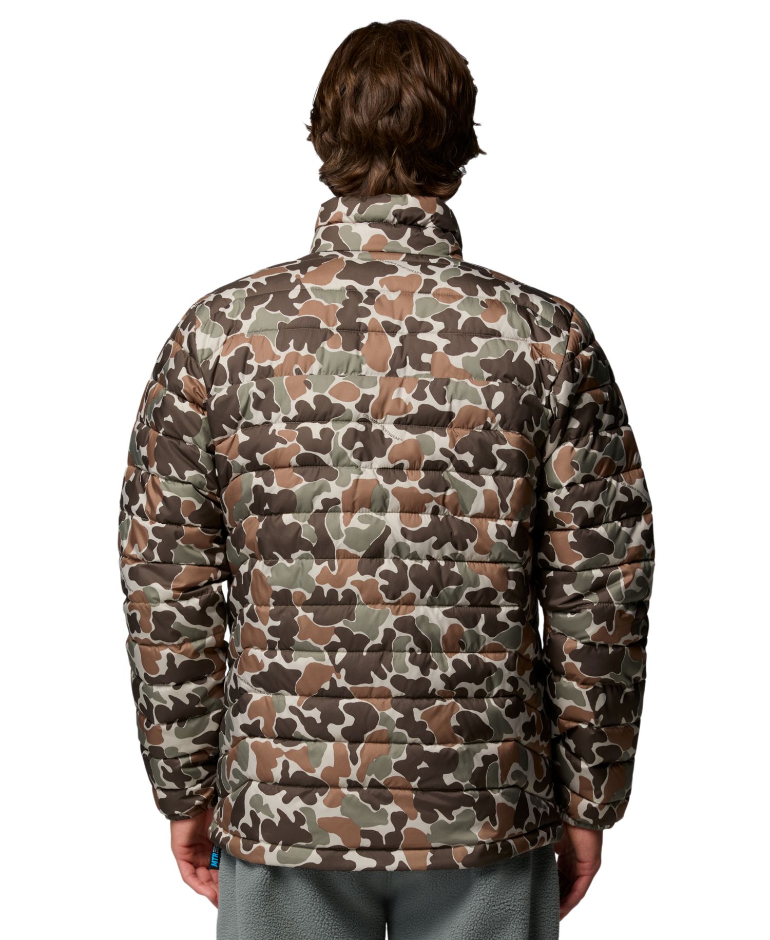 Men's Powder Lite II Quilted Print Full-Zip Jacket