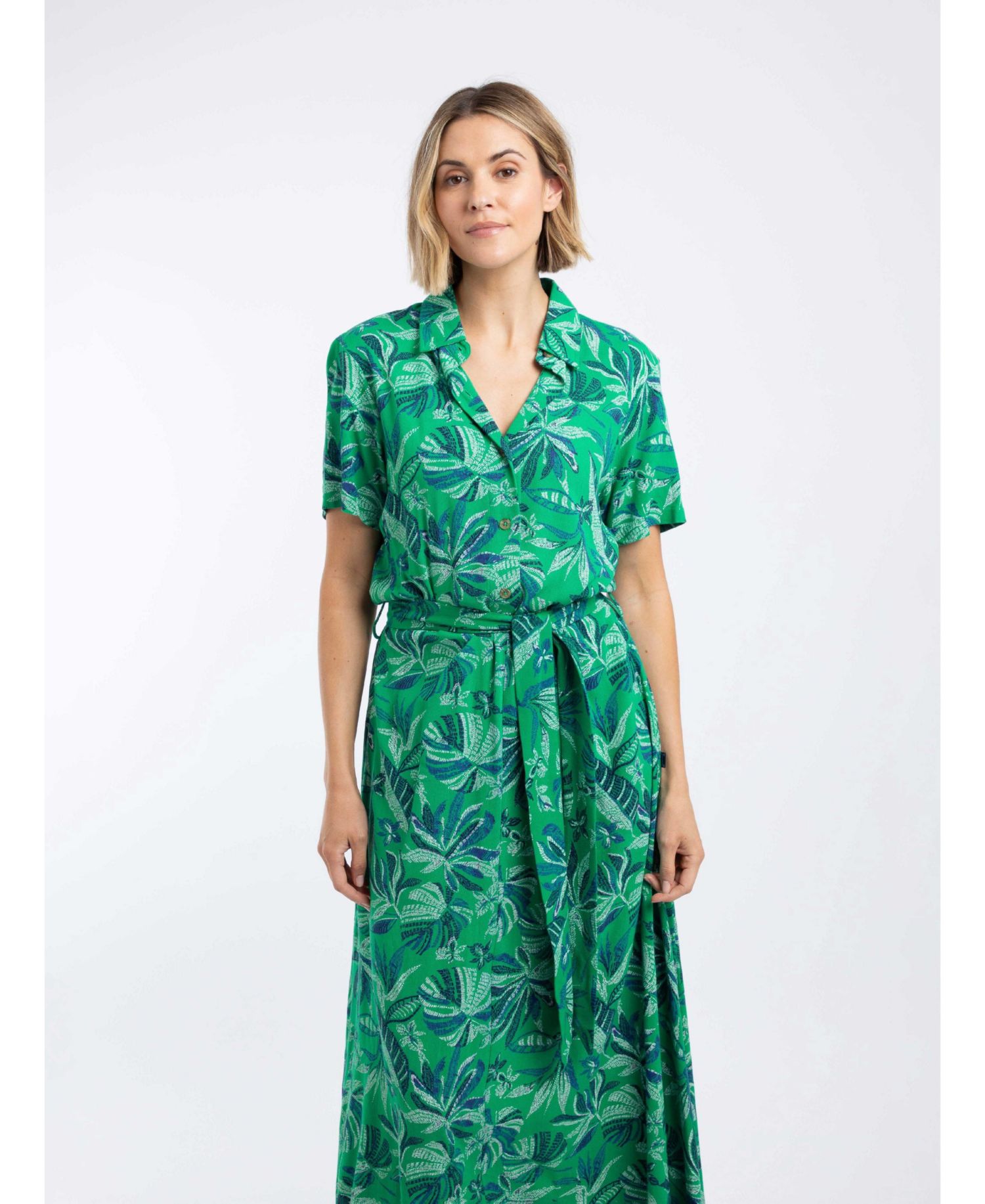 Women's Neem Printed Shirt Dress