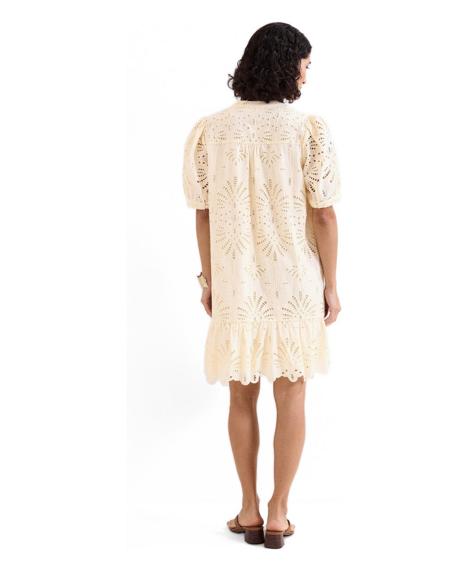 Women's Liliana Puff-Sleeve Embroidered Mini Dress