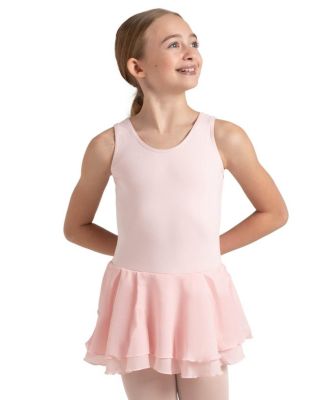 Double Layer Skirt Tank Dress - Girls