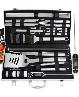 BBQ Grill Accessories Set Stainless Steel Case