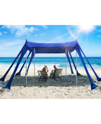 Beach Tent Sun Shade UPF50+ Pop Up Shelter 10 X 10 Feet