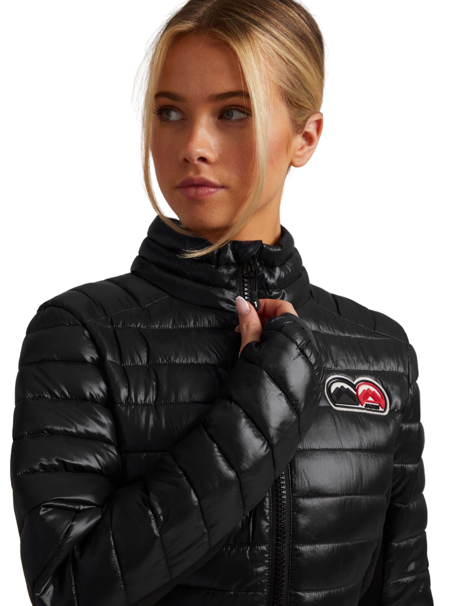 Women's Short Funnel-Neck Puffer Jacket