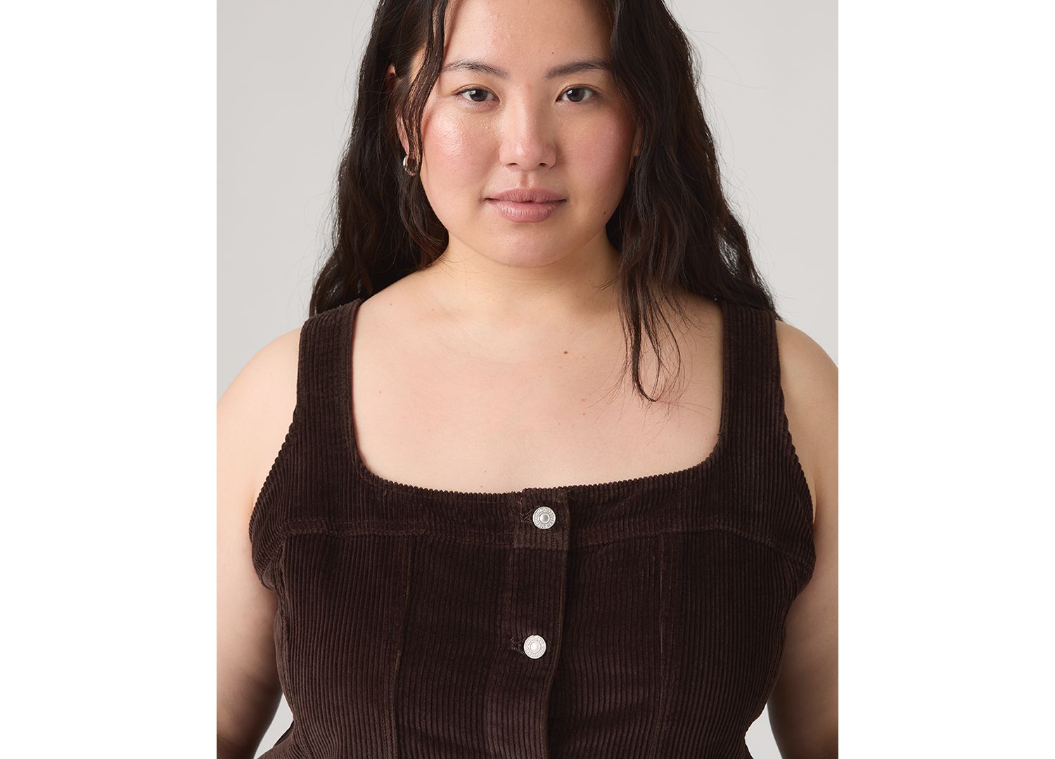 Plus Size Audra Square Neck Mini Tank Dress