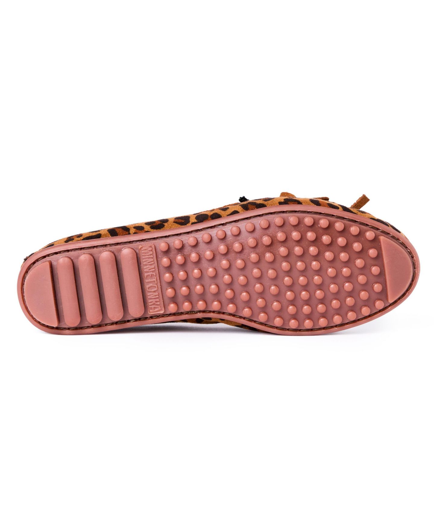 Женские леопардовые мокасины Minnetonka Thunderbird Animikii, цвет: Рыжевато-коричневый леопардовый с принтом — фото 4